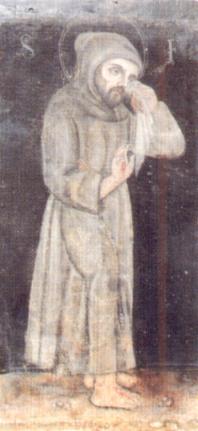 Frantiek trpen on chorobou - jedno z nejstarch vyobrazen svtce, malovan nedlouho ped jeho smrt pravdpodobn bratrem Jakobou (Greccio)